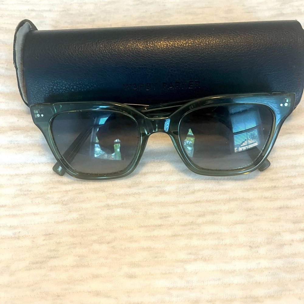 Warby Parker Olive Green Sunglasses